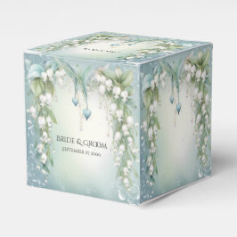 Caixinha De Lembrancinhas Watercolor Lily of the Valley Favor Box