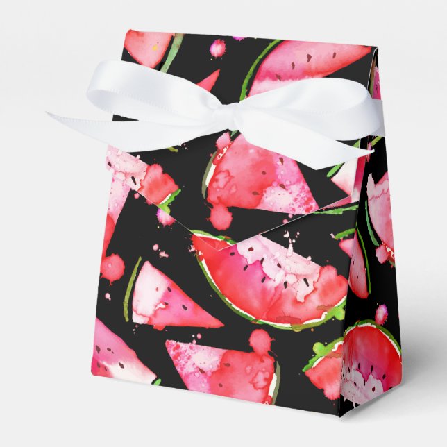 Caixinha De Lembrancinhas Watercolor Melancia 2 (Frente)