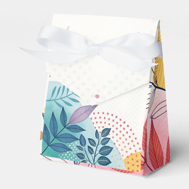 Caixinha De Lembrancinhas Watercolor Whimsy  (Frente)