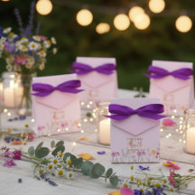 wedding favor boxes wildflowers