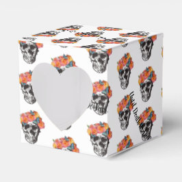 Caixinha De Lembrancinhas WeddingFavour Box Skull Art Até Morte Nós Partimos