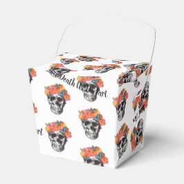 Caixinha De Lembrancinhas WeddingFavour Box Skull Art Até Morte Nós Partimos