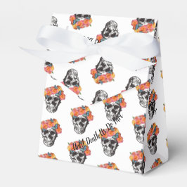 Caixinha De Lembrancinhas WeddingFavour Box Skull Art Até Morte Nós Partimos