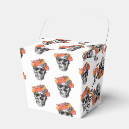Caixinha De Lembrancinhas WeddingFavour Box Skull Art Até Morte Nós Partimos