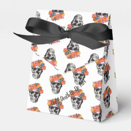 Caixinha De Lembrancinhas WeddingFavour Box Skull Art Até Morte Nós Partimos