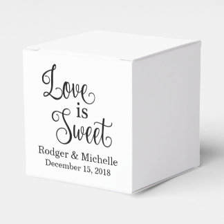 Caixinha De Lembrancinhas Weding Favor Box - Love Is Sweet