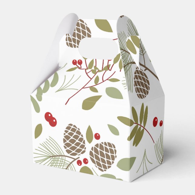 Caixinha De Lembrancinhas Weihnachten, elegant, Winter. Geschenkschachtel (Frente)