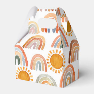 Caixinha De Lembrancinhas Whimscolor Whimsic Boho Rainbow e Sun