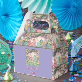 Caixinha De Lembrancinhas Whimsical 3D Paper Cut Bunny & Easter Eggs Custom 