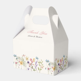 Caixinha De Lembrancinhas Whimsical Wildflowers Meadow Wedding  Favor Boxes