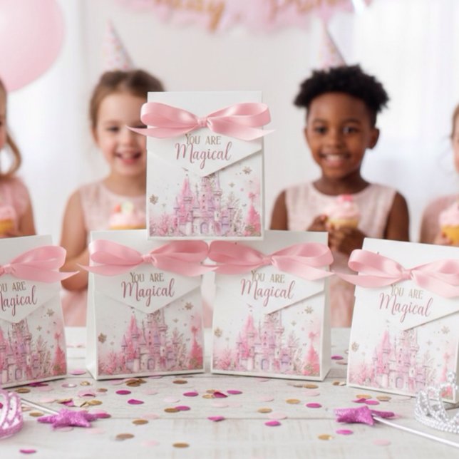 Caixinha De Lembrancinhas Whimsical Winter Princess Fairytale Birthday (Criador carregado)