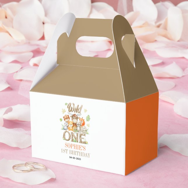 Caixinha De Lembrancinhas Wild One Animal 1st Birthday Party | Safari Jungle (Casamento)
