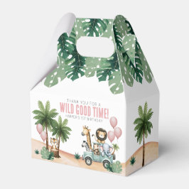 Caixinha De Lembrancinhas Wild One Jungle Safari 1st Birthday Party