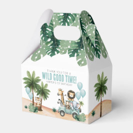 Caixinha De Lembrancinhas Wild One Jungle Safari 1st Birthday Party