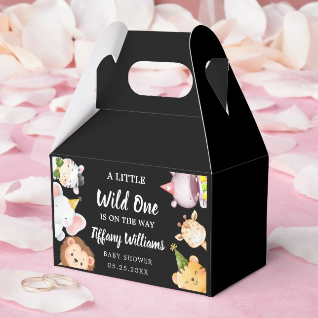 Caixinha De Lembrancinhas Wild One Jungle Safari Baby Shower Party (Casamento)