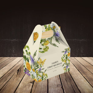 Caixinha De Lembrancinhas Wildflower Floral Boho Girl Birthday