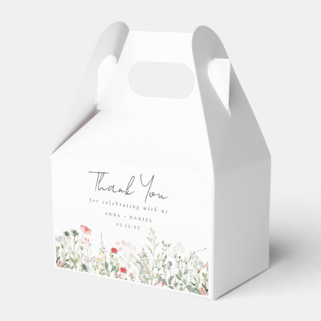 Caixinha De Lembrancinhas Wildflower Meadow Wedding (Frente)
