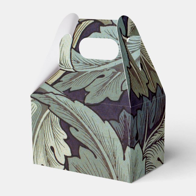 Caixinha De Lembrancinhas William Morris Acanthus Wallpaper Folhas (Frente)