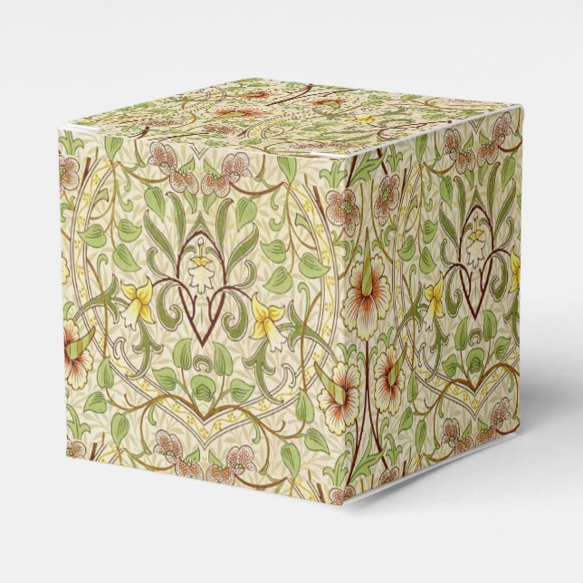 Caixinha De Lembrancinhas William Morris Daffodil Classic Flower Wallpaper (Frente)