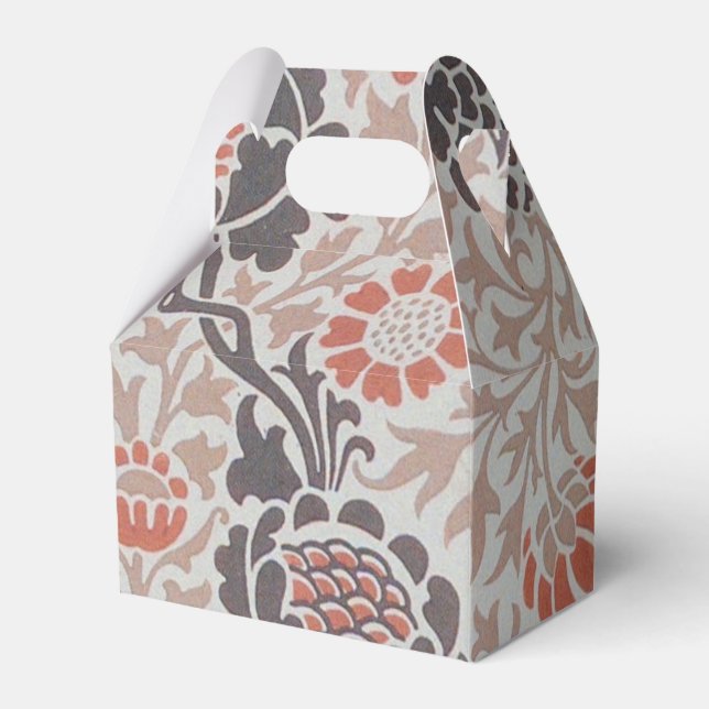 Caixinha De Lembrancinhas William Morris Grafton Botanic Art Design (Frente)