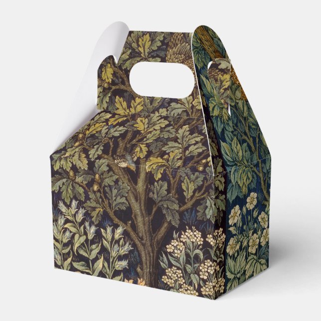 Caixinha De Lembrancinhas William Morris - Pheasant Bird Tree Botanical (Frente)