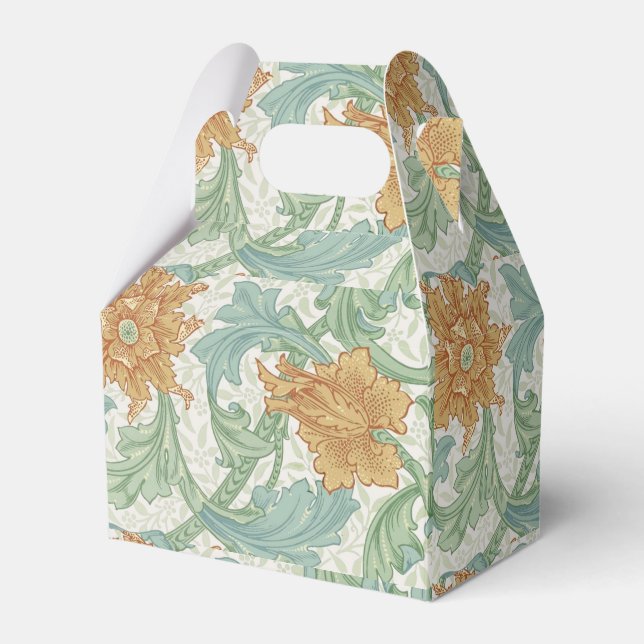 Caixinha De Lembrancinhas William Morris Solteiro Stem Floral Patterno (Frente)