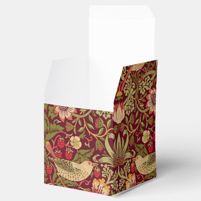 Caixinha De Lembrancinhas William Morris Strawberry Thief Box (Aberto)