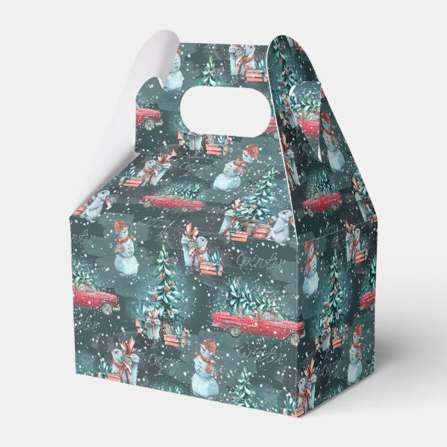 Caixinha De Lembrancinhas Winter Christmas Cozy (Frente)