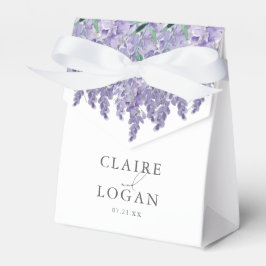 Caixinha De Lembrancinhas Wisteria Dusty Purple Watercolor Casamento