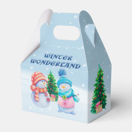 Caixinha De Lembrancinhas Wonderland Snowmen Box