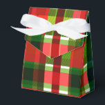 Caixinha De Lembrancinhas Xadrez de Buffalo em Quadrados Checos de Natal<br><div class="desc">caixas de presentes personalizadas</div>