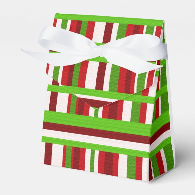 Caixinha De Lembrancinhas Xadrez de Natal (Frente)
