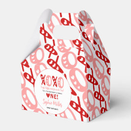 Caixinha De Lembrancinhas XOXO Hugs & Kisses Valentine's Day 1st Birthday