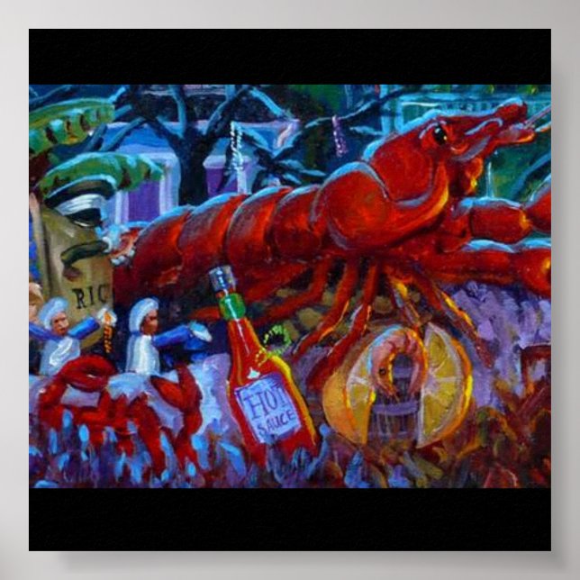 CAJUN CRAWFISH POSTER (Frente)