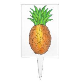 Cake Picks Abacaxi Havaiano Fruta da Ilha Tropical Havaí HI