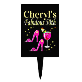 CAKE PICKS POPULAR PINCO 50º ANIVERSÁRIO DESIGN DIVA