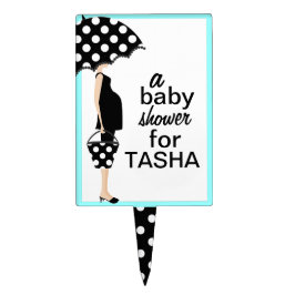 Cake Picks Topper Personalizado do Bolo do Chá de fraldas