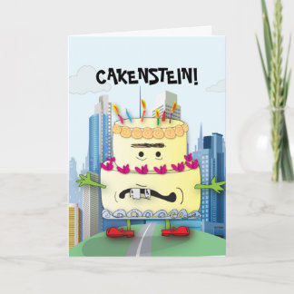 Cakenstein! Cartão de Aniversário