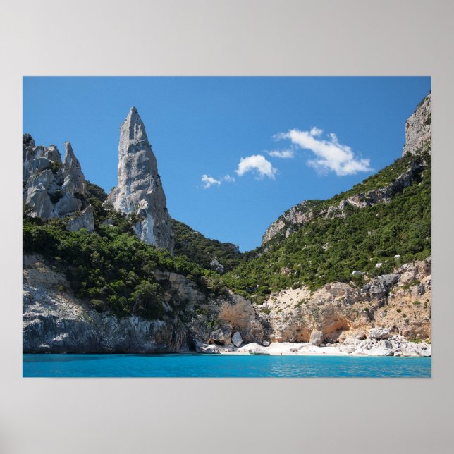 Cala Goloritze Beach, Sardenha poster (Frente)