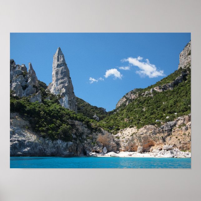 Cala Goloritze Beach, Sardenha poster (Frente)