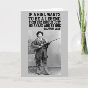 CALAMITY JANE COWGIRL BIRTHDAY GREETING CARTÕES
