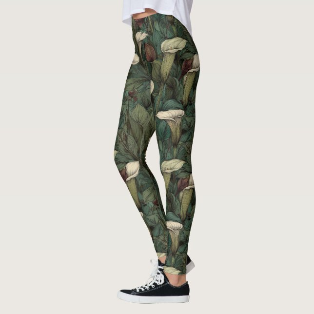Calas Ousadas Acentuam Leggings de Maternidade Ati (Esquerda)