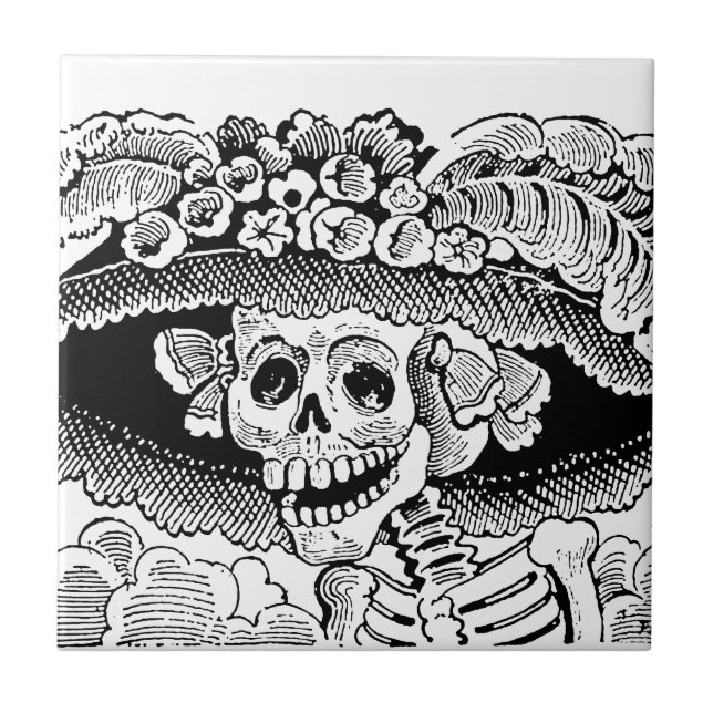 Calavera Garbancera (Catrina) por José Posada (Frente)