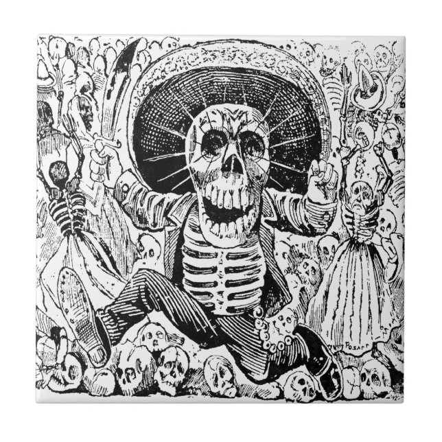 Calavera Oaxaqueña por José Guadalupe Posada 1903 (Frente)
