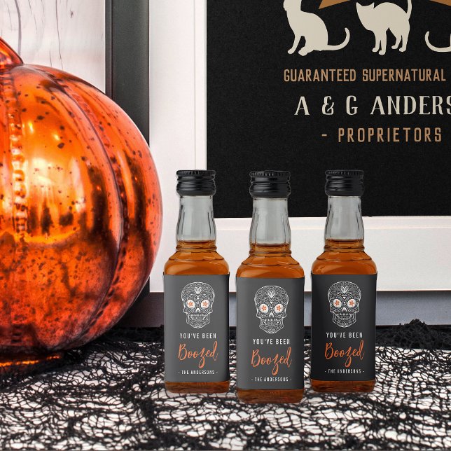 Calavera Skull Você Foi Boozado Halloween (Criador carregado)