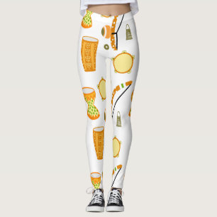 Calça legging com desenho de Capoeira