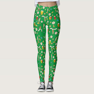 Calça legging com desenho de Capoeira