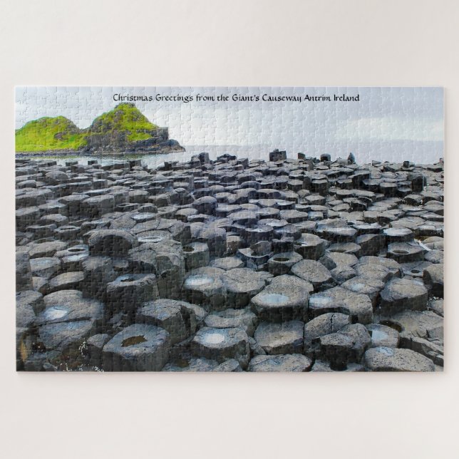 Calçada do Gigante Antrim Irlanda. Quebra-cabeça (Horizontal)