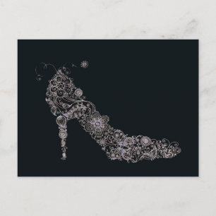 Calçado chic ~ Cartão postal / Convite / RSVP