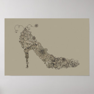 Calçado de chic ~ Impressão / Poster